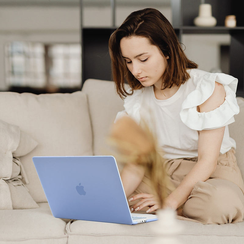 TechProtectus Hard-Shell Case/Keyboard Cover for Apple 15" Macbook Air 2023 M2, Serenity Blue (TP-SB-MA15M2)