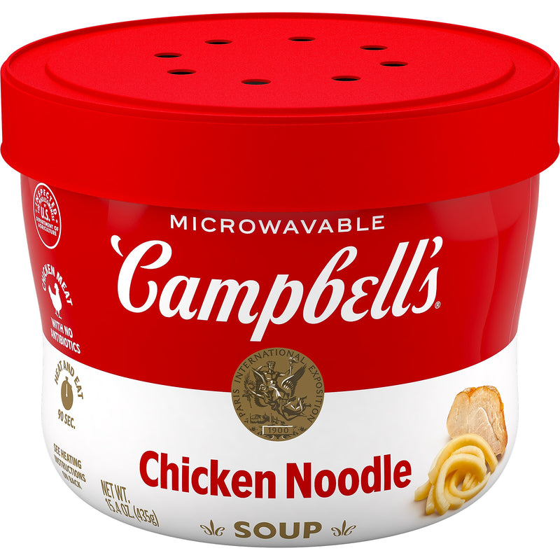 Campbell's R&W Chicken Noodle Soup, 15.4oz Bowl, 8/Box (351-00010)