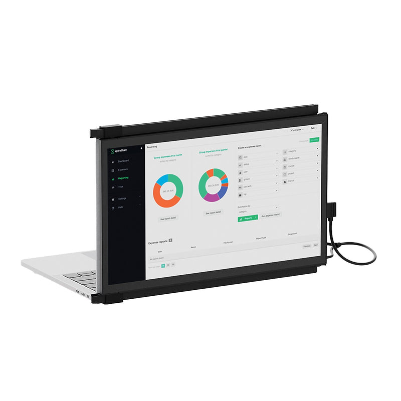 Mobile Pixels Inc. DUEX Plus DS 13.3" 1080p 60 Hz Portable Laptop Monitor, Black (101-1006P04)