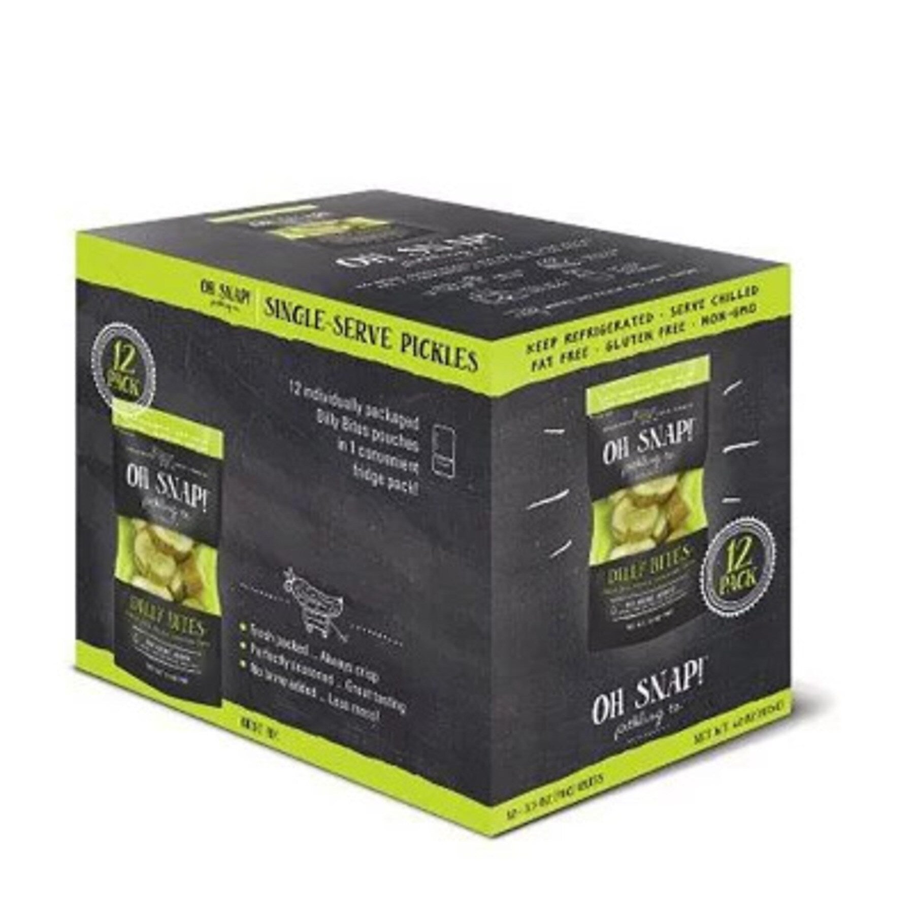 Oh Snap! Dilly Bites, 3.25 oz., 12/Pack (220-02204)