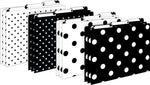 Barker Creek Black & White Dot File Folder, 1/3-Cut Tab, Letter Size, Black/White, 42/Set (4417)
