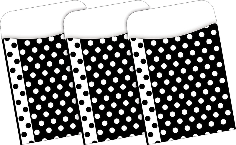 Barker Creek Black & White Dot File Folder, 1/3-Cut Tab, Letter Size, Black/White, 42/Set (4417)