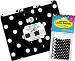 Barker Creek Black & White Dot File Folder, 1/3-Cut Tab, Letter Size, Black/White, 42/Set (4417)