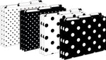 Barker Creek Black & White Dot File Folder, 1/3-Cut Tab, Letter Size, Black/White, 12/Pack (2004)