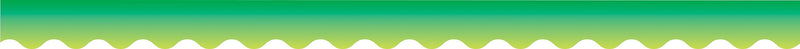 Barker Creek Double-Sided Scalloped Border, 36" x 2.25", Lime Tie-Dye and Ombré, 39/Pack (4334)