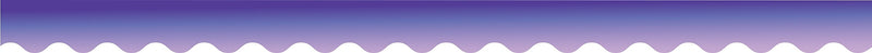 Barker Creek Double-Sided Scalloped Border, 36" x 2.25", Purple Tie-Dye and Ombré, 39/Pack (4335)