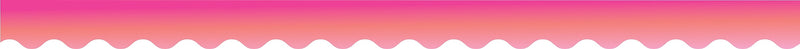 Barker Creek Double-Sided Scalloped Border, 36" x 2.25", Pink Tie-Dye and Ombré, 39/Pack (4336)