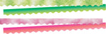 Barker Creek Double-Sided Scalloped Border Set, 36" x 2.25", Pink & Lime Tie-Dye and Ombré, 2 designs, 52/Set (4358)