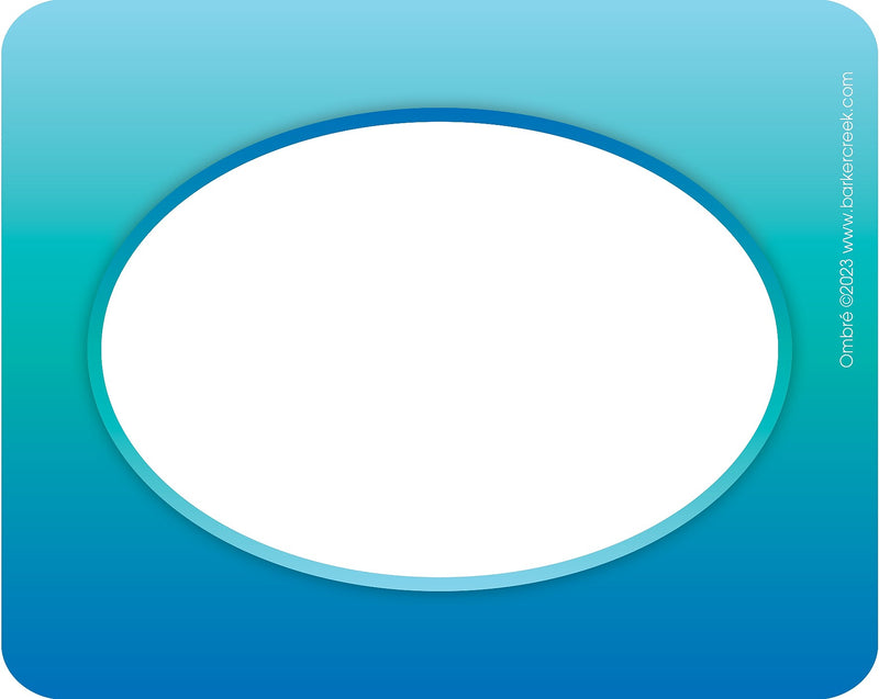 Barker Creek Self-adhesive Ombré School Name Tags, 2.75" x 3.5", 45/Pack (1557)