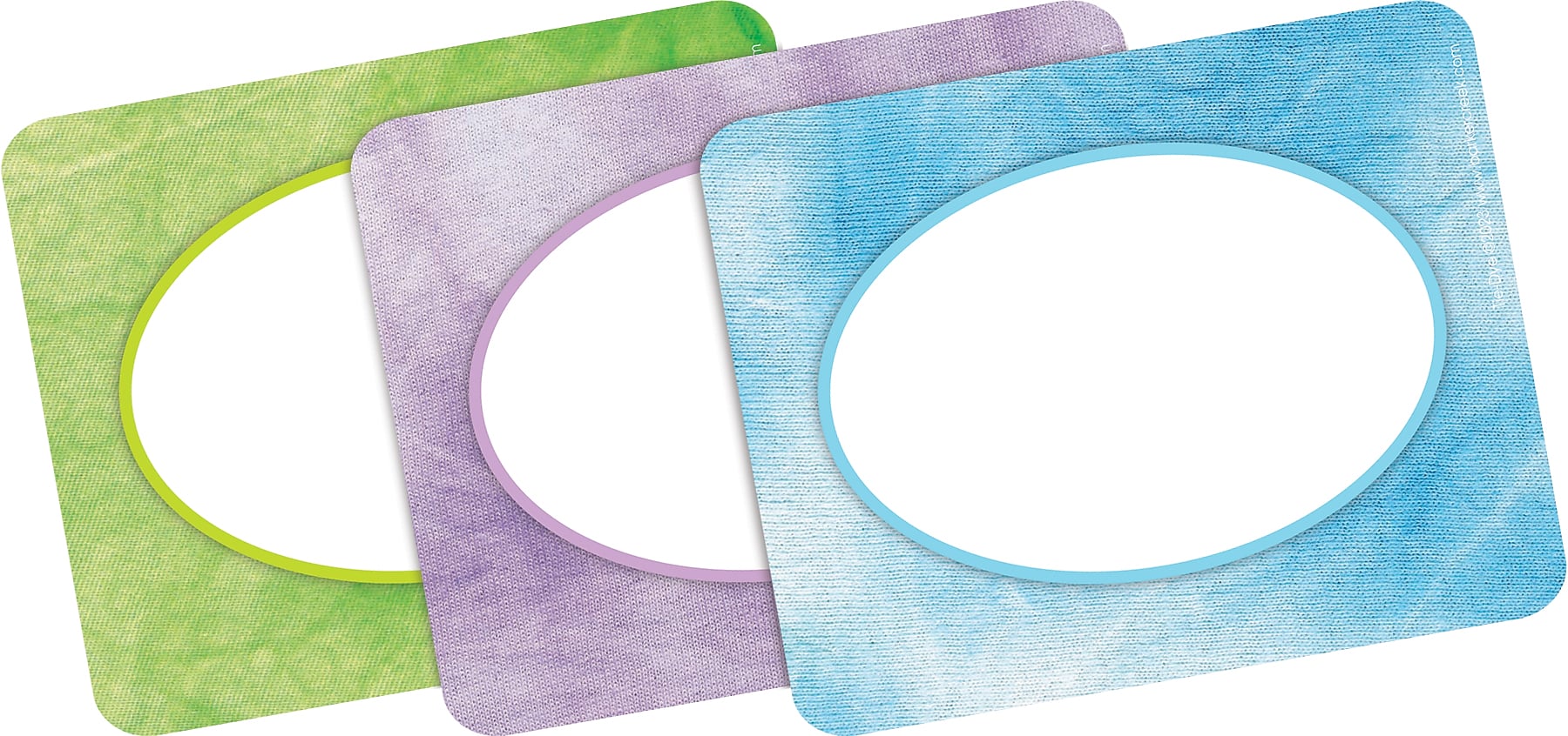 Barker Creek Self-adhesive Tie-Dye School Name Tags, 2.75" x 3.5", 45/Pack (1558)