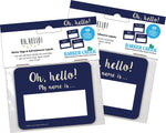 Barker Creek Self-adhesive Oh Hello! School Name Tags, 2.75" x 3.5", 90/Set (4323)