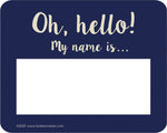 Barker Creek Self-adhesive Oh Hello! School Name Tags, 2.75" x 3.5", 90/Set (4323)