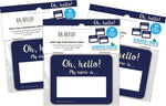 Barker Creek Self-adhesive Oh Hello! School Name Tags, 2.75" x 3.5", 135/Set (4324)