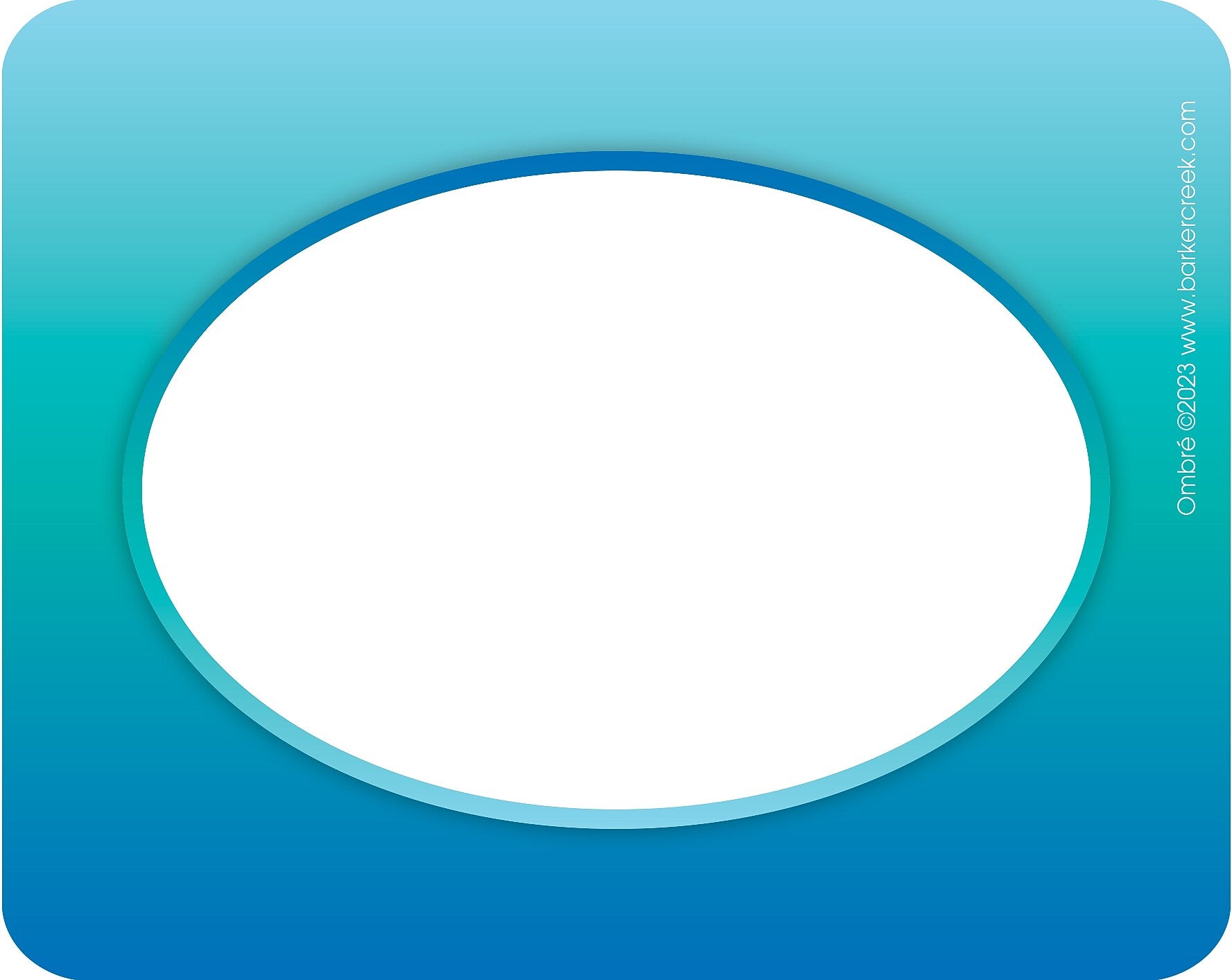 Barker Creek Self-adhesive Ombré School Name Tags, 2.75" x 3.5", 90/Set (4365)