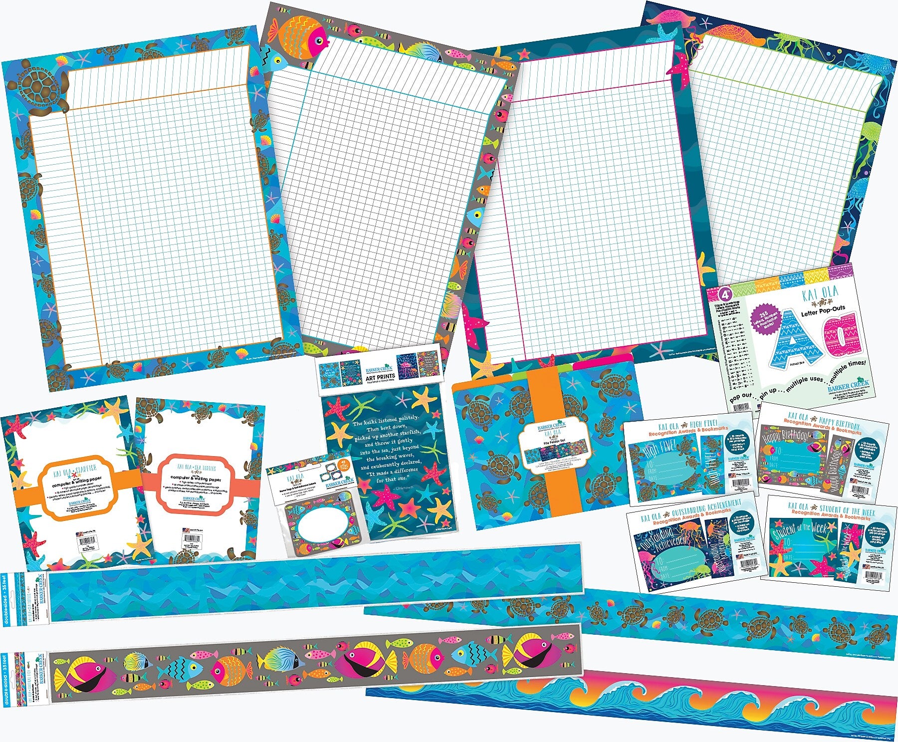 Barker Creek Bulletin Board Set, Kai Ola, 564/Set (4362)