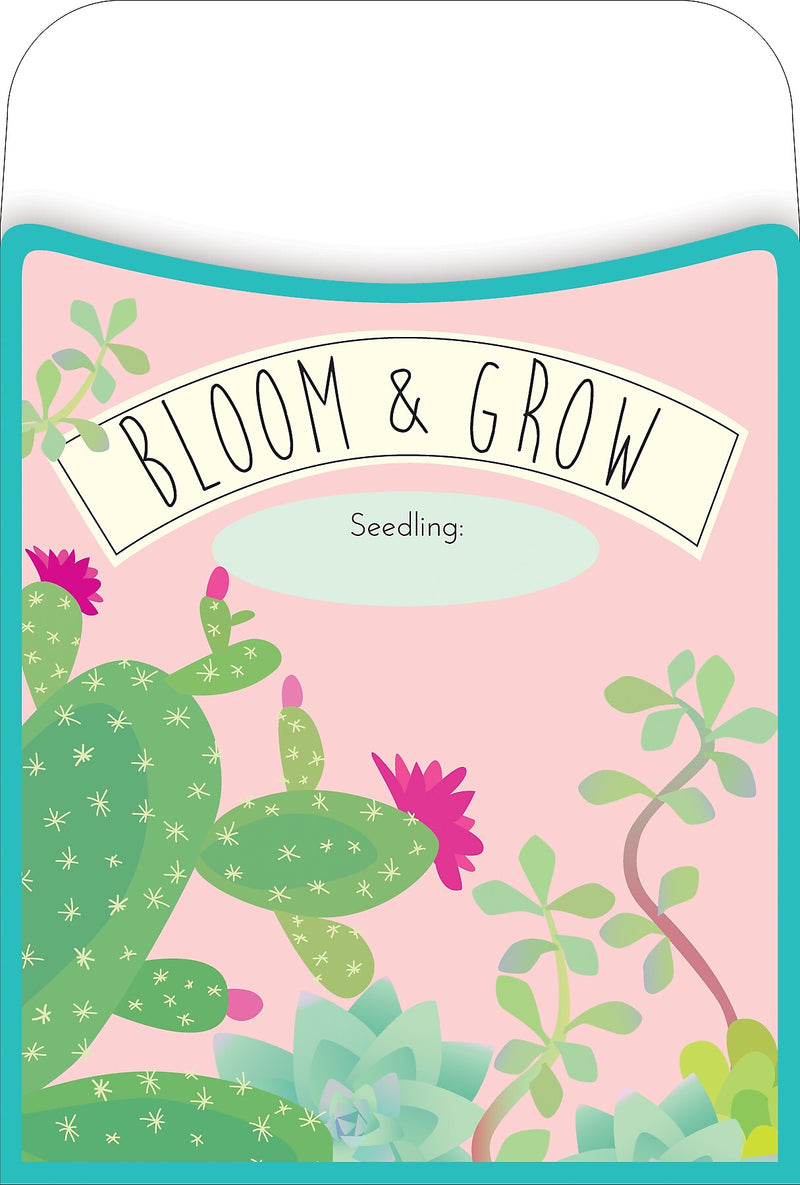 Barker Creek Petals & Prickles Peel & Stick Library Pockets, 5.125" x 3.5", 90/Set (4320)