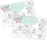 Barker Creek Color Me! Honor Roll Awards & Bookmarks Set, 8.5" x 5.5”, Multicolored, 60/Set (4148)