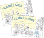 Barker Creek Color Me! Student of the Week Awards & Bookmarks Set, 8.5" x 5.5”, Multicolored, 60/Set (4149)