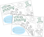 Barker Creek Color Me! You Are Amazing Awards & Bookmarks Set, 8.5" x 5.5”, Multicolored, 60/Set (4150)