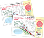 Barker Creek Color Me! You Are Amazing Awards & Bookmarks Set, 8.5" x 5.5”, Multicolored, 60/Set (4150)