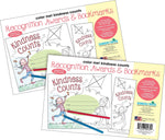 Barker Creek Color Me! Kindness Counts Awards & Bookmarks Set, 8.5" x 5.5”, Multicolored, 60/Set (4151)