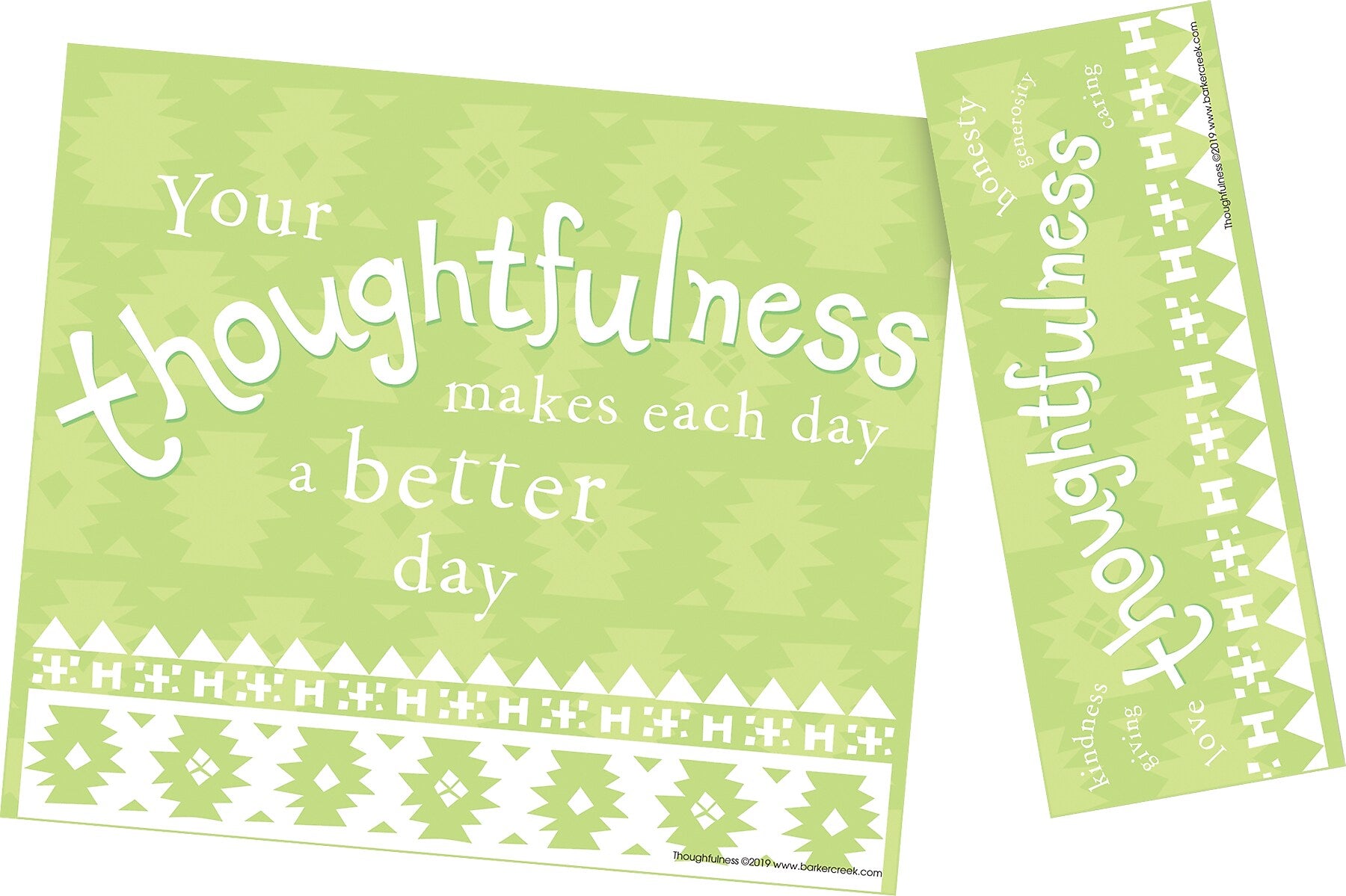 Barker Creek Thoughtfulness Awards & Bookmarks Set, 8.5" x 5.5”, Multicolored, 60/Set (4152)