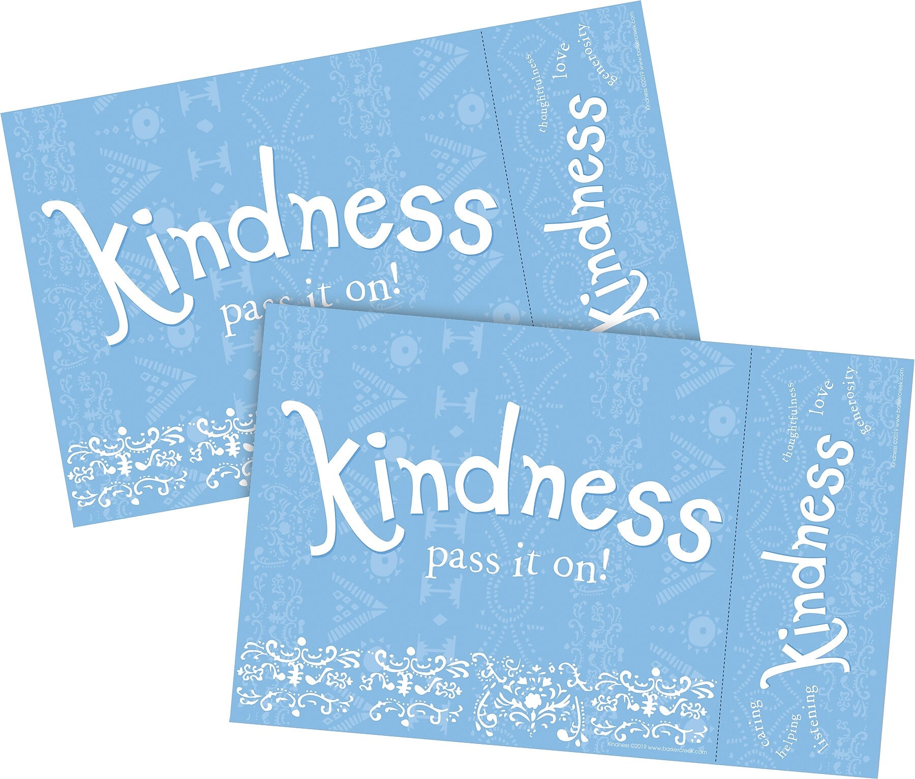 Barker Creek Kindness Awards & Bookmarks Set, 8.5" x 5.5”, Multicolored, 60/Set (4154)