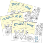 Barker Creek Color Me! Student of the Week Awards & Bookmarks Set, 8.5" x 5.5”, Multicolored, 90/Set (4166)
