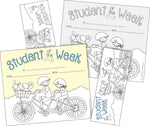 Barker Creek Color Me! Student of the Week Awards & Bookmarks Set, 8.5" x 5.5”, Multicolored, 90/Set (4166)