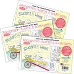 Barker Creek Color Me! Student of the Week Awards & Bookmarks Set, 8.5" x 5.5”, Multicolored, 90/Set (4166)