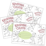 Barker Creek Color Me! Kindness Counts Awards & Bookmarks Set, 8.5" x 5.5”, Multicolored, 90/Set (4168)