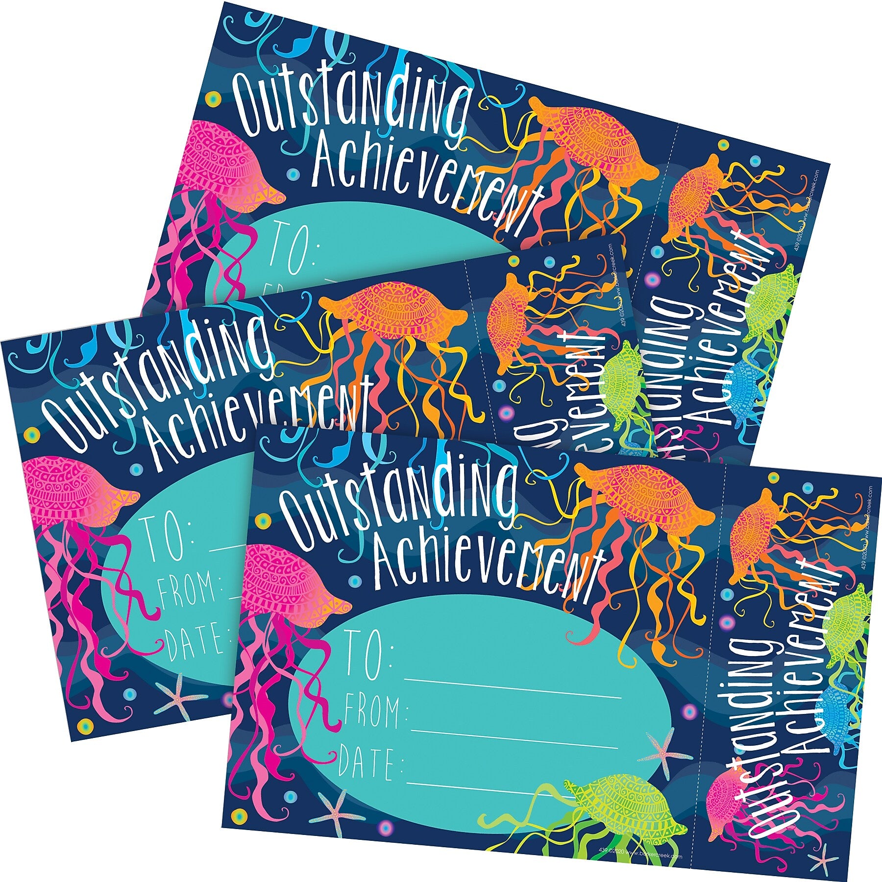 Barker Creek Kai Ola Outstanding Achievement Awards & Bookmarks Set, 8.5" x 5.5", Multicolored, 90/Set (4175)