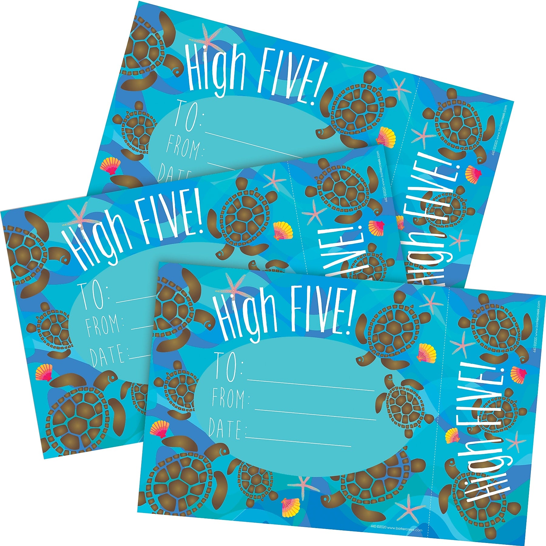 Barker Creek Kai Ola High Five Awards & Bookmarks Set, 8.5" x 5.5”, Multicolored, 90/Set (4176)