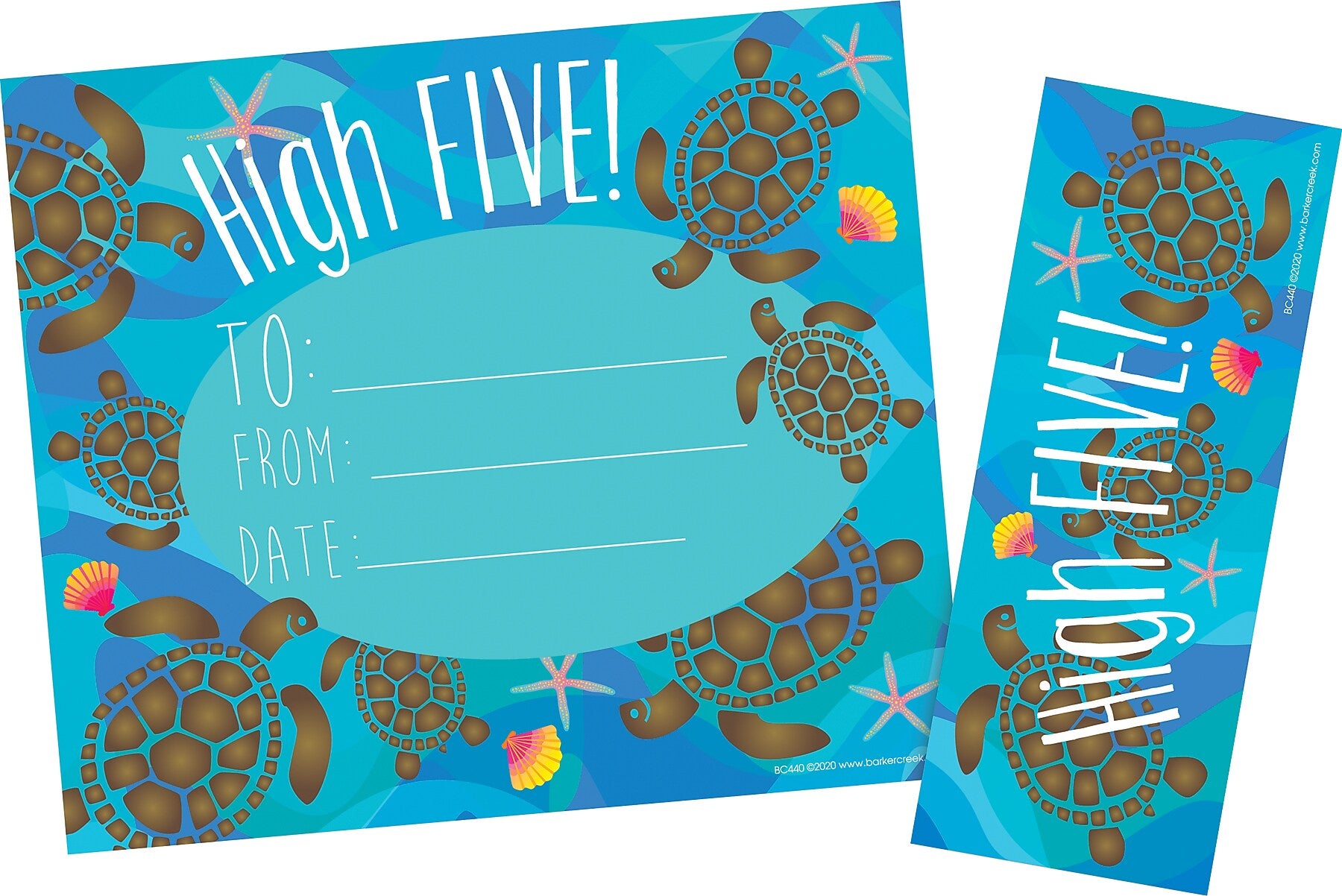 Barker Creek Kai Ola High Five Awards & Bookmarks Set, 8.5" x 5.5”, Multicolored, 90/Set (4176)