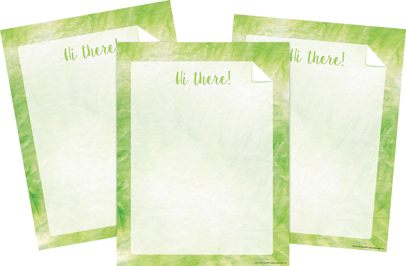 Barker Creek Tie-Dye & Ombré Computer Paper, 8.5" x 11", 60 lbs., Lime, 150 Sheets/Pack (4343)