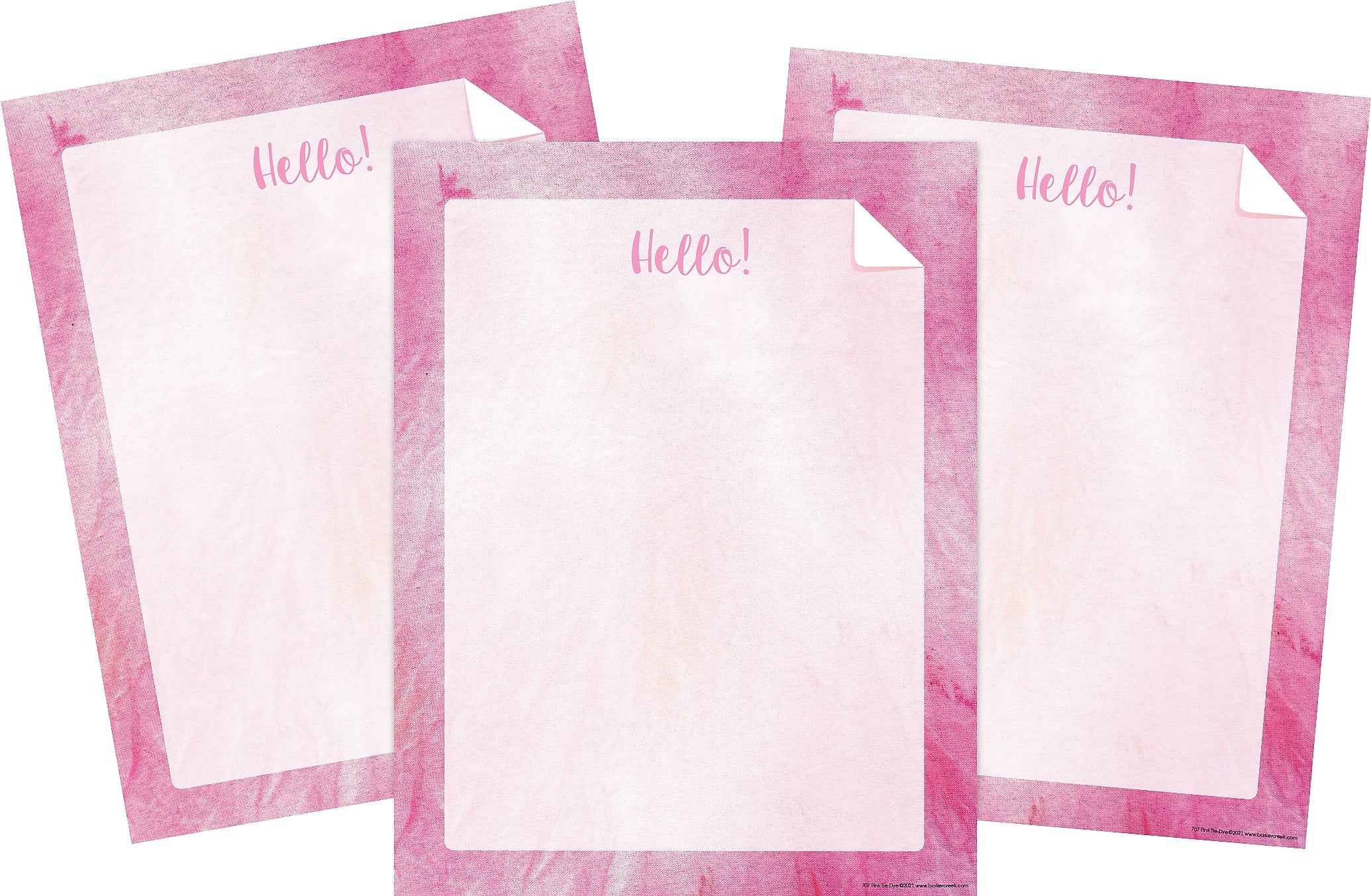 Barker Creek Tie-Dye & Ombré Computer Paper, 8.5" x 11", 60 lbs., Pink, 150 Sheets/Pack (4344)
