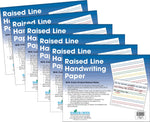 Barker Creek Raised Rule Handwriting Practice Paper, 8.5" x 11", 60 lbs., Multicolored, 300 Sheets/Pack (5503-06)