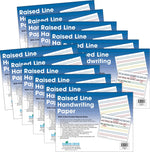 Barker Creek Raised Rule Handwriting Practice Paper, 8.5" x 11", 60 lbs., Multicolored, 600 Sheets/Pack (5503-12)