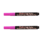 Marvy Uchida® Fine Point Erasable Chalk Markers, Hot Pink, 2/Pack (526482HPa)