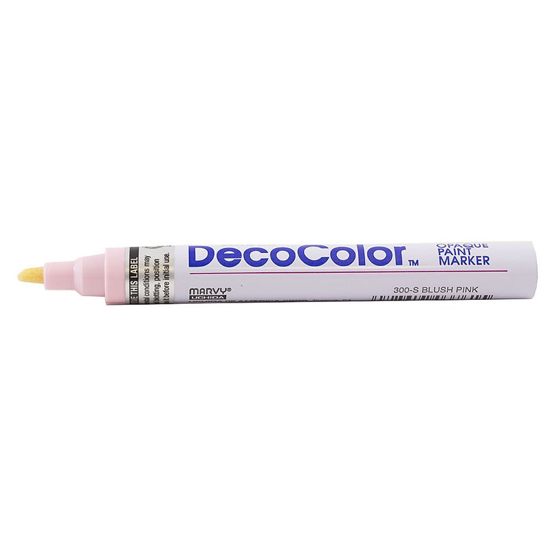 Marvy Uchida DecoColor Opaque Paint Markers, Broad Tip, Blush Pink, 2/Pack (526300BPa)
