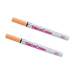 Marvy Uchida Opaque Paint Markers, Fine Tip, Pastel Peach, 2/Pack (7665902a)