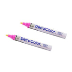 Marvy Uchida DecoColor Opaque Paint Markers, Broad Tip, Rosemary Pink, 2/Pack (526300ROa)