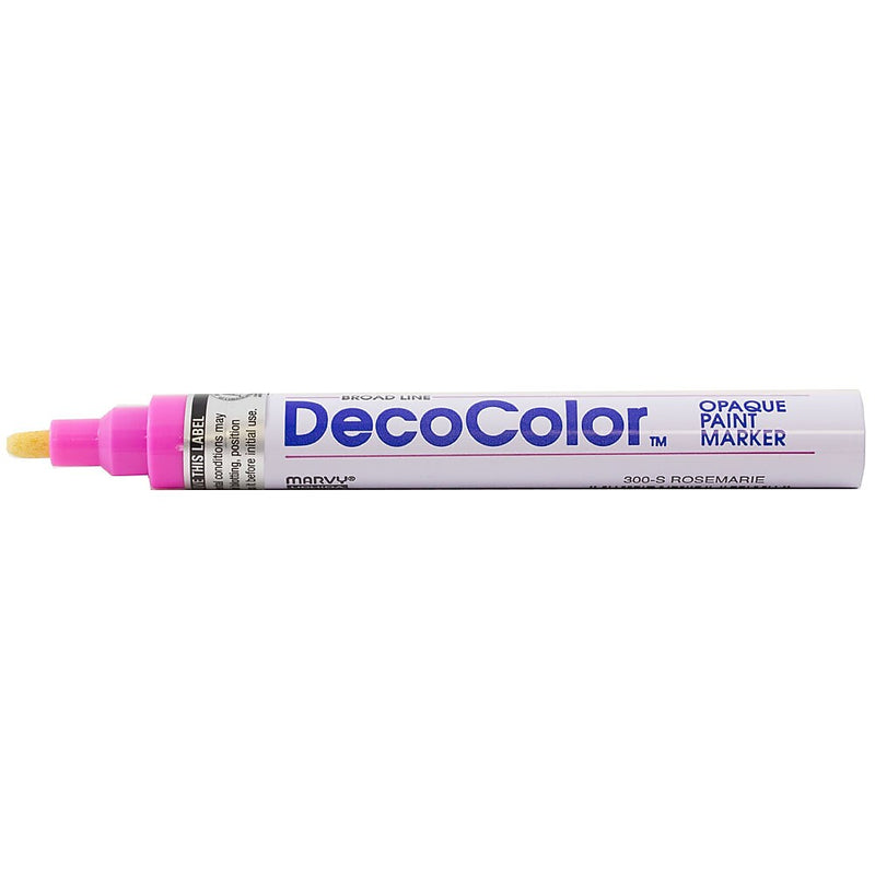 Marvy Uchida DecoColor Opaque Paint Markers, Broad Tip, Rosemary Pink, 2/Pack (526300ROa)