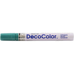 Marvy Uchida DecoColor Opaque Paint Markers, Broad Tip, Teal, 2/Pack (526300TEa)