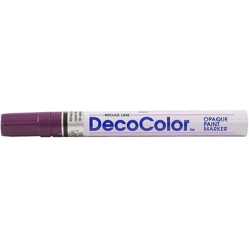 JAM Paper Opaque Paint Markers, Broad Tip, Plum Purple, 2/Pack (526300PLa)