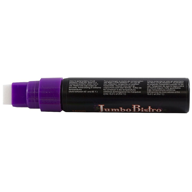 Marvy Uchida® Jumbo Point Erasable Chalk Markers, Purple, 2/Pack (526481PUa)