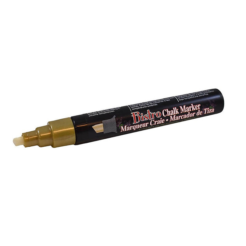 Marvy Uchida® Chisel Tip Erasable Chalk Markers, Gold Metallic, 2/Pack (526483GOa)