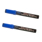 Marvy Uchida® Chisel Tip Erasable Chalk Markers, Blue, 2/Pack (526483BUa)