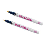 Marvy Uchida Opaque Paint Markers, Fine Tip, Ultramarine Blue, 2/Pack (7665911a)