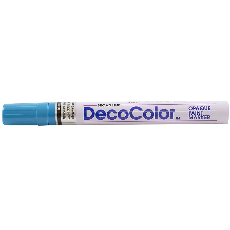 JAM Paper Opaque Paint Markers, Broad Tip, Light Blue, 2/Pack (526300LBa)